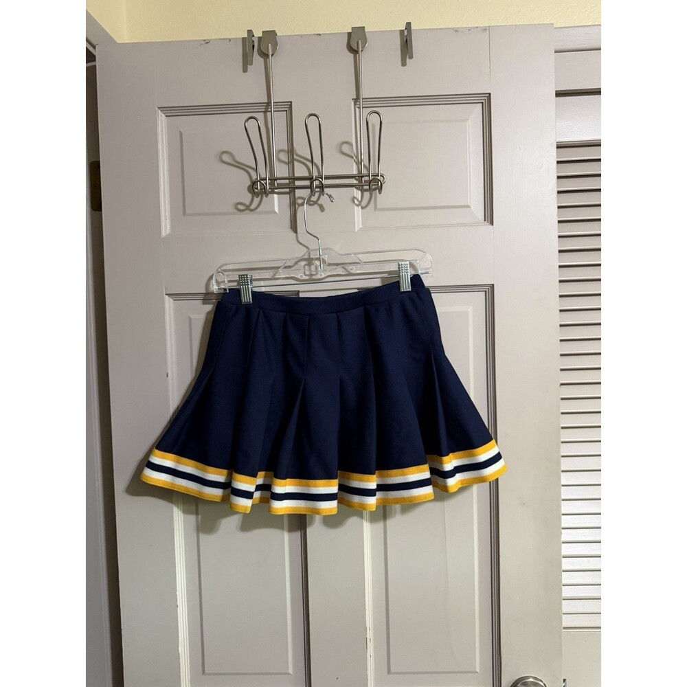 Cheerleading Skirt Blue With Yellow Size F-13 Cheerleading.com Cheerleader